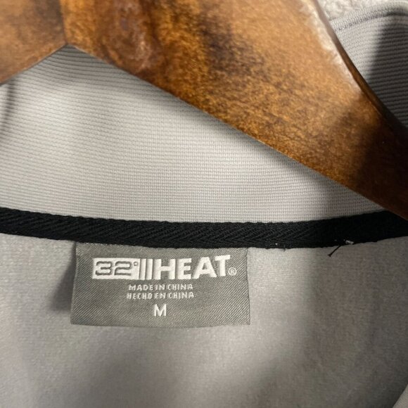 NEW 32 Degrees Heat Men's M Gray Full-Zip Windbreaker Jacket - Picture 8 of 9